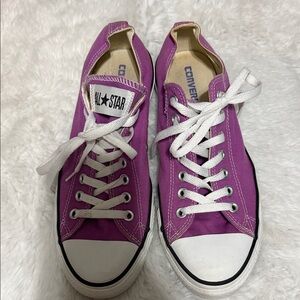 Converse Magenta Canvas Sneakers